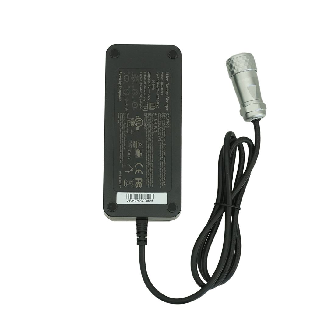 QLEEN Battery Charger with Adapter Back View