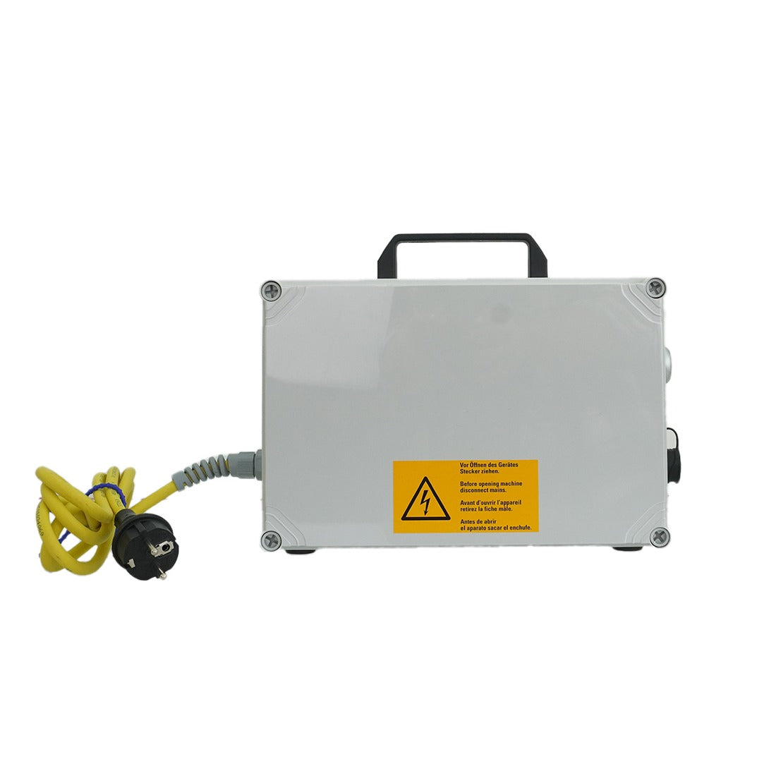 QLEEN External Power Supply with Adapter Warning Side View