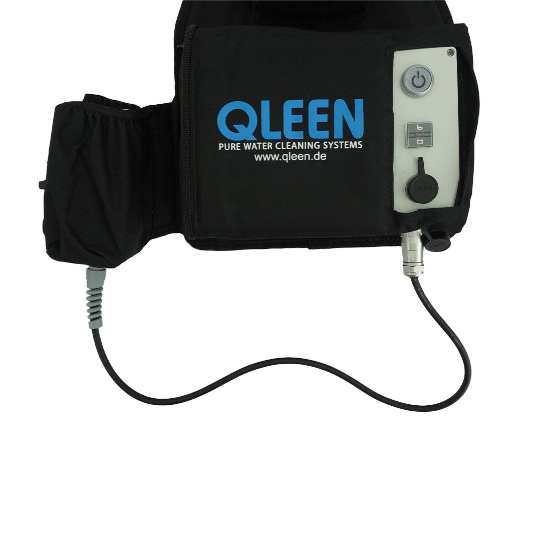 QLEEN Backpack with Adapter Bottom View