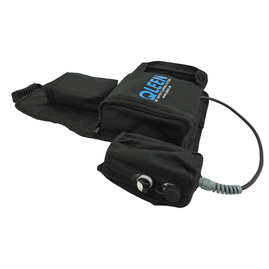 QLEEN Backpack with Adapter Flat Side View