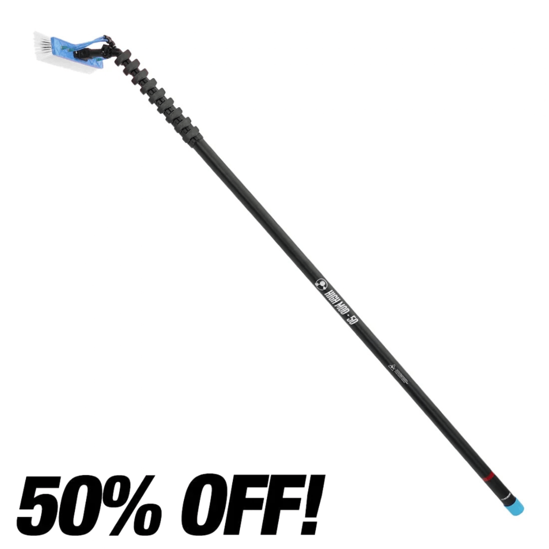 PWP High Mod Carbon Fiber Water Fed Pole  - 47 Foot Sale View