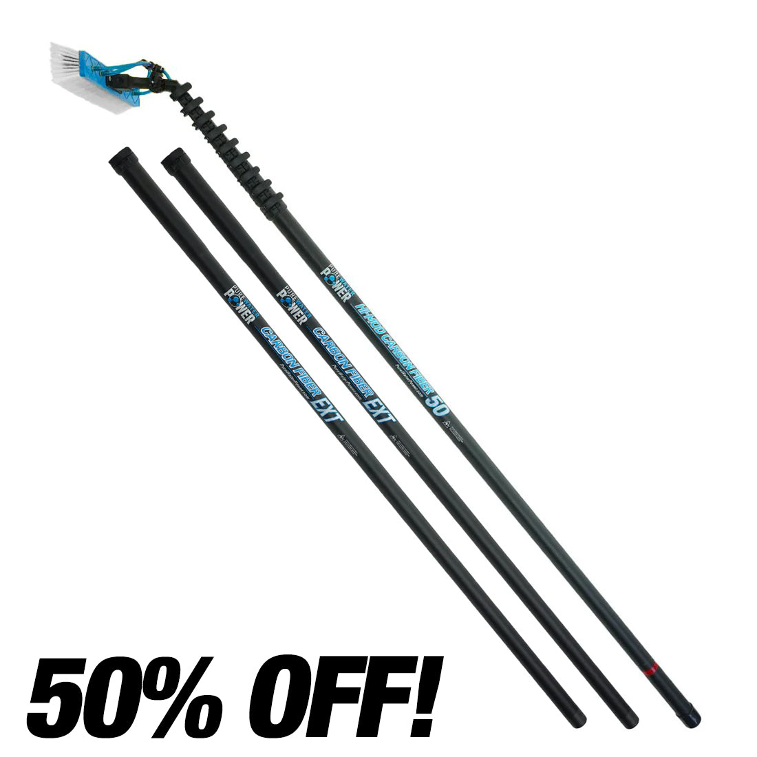 PWP High Mod Carbon Fiber Water Fed Pole Sale View