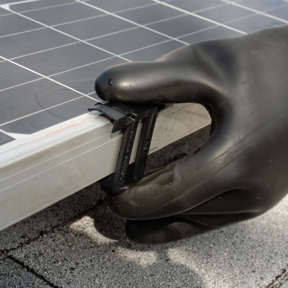 Solar Siphon Solar Panel Clip Lifestyle View