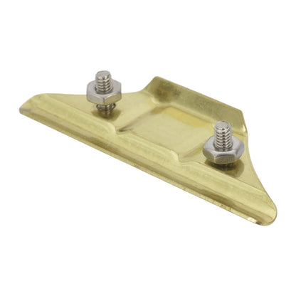 Sorbo Replacement Lower Jaw & Screw Set WB Brass Right Angle View