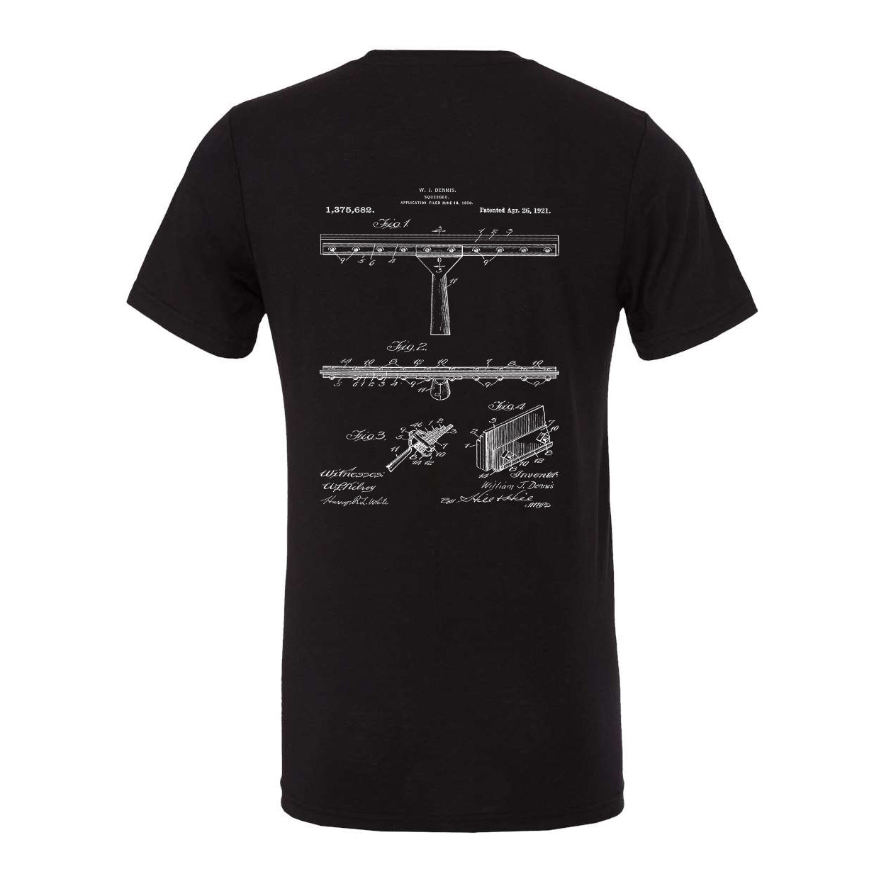 Squeegee Life Window Cleaning History Design T-Shirt Back View