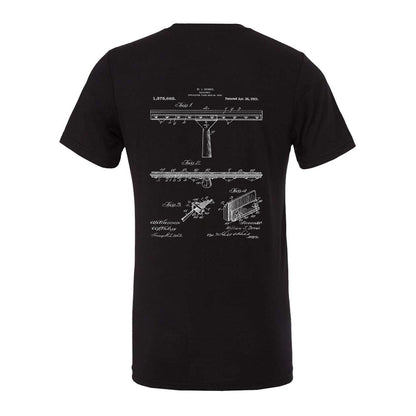 Squeegee Life Window Cleaning History Design T-Shirt Back View