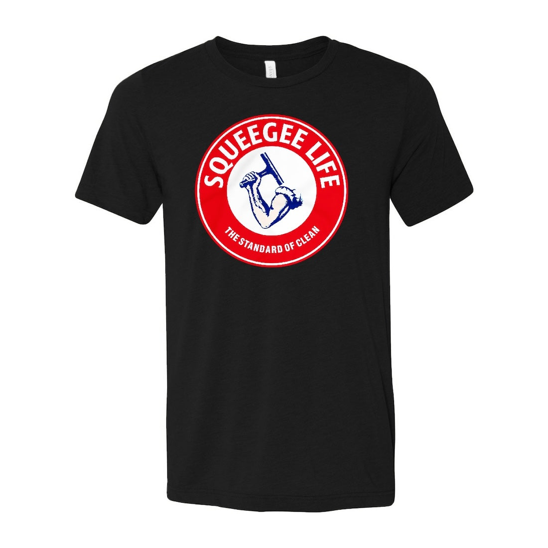 Squeegee Life Arm and Squeegee Design T-Shirt Main View