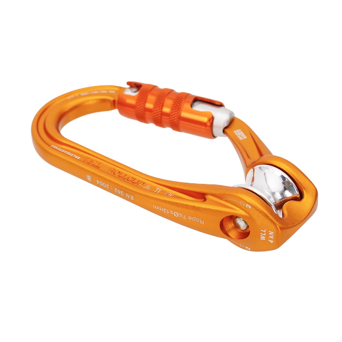 Petzl ROLLCLIP A TRIACT - LOCK - 3/4 Facing Right View