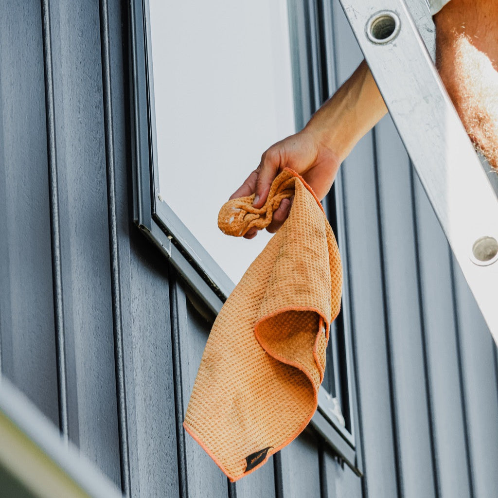 Squeegee Life Towel from the Towel Sampler Kit in Use