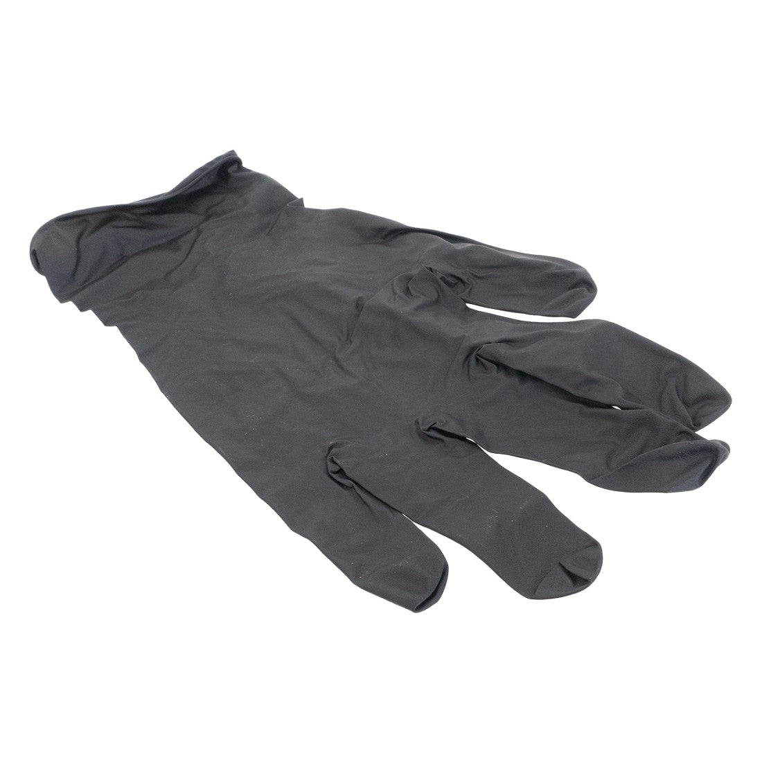 Tronex 9047 Nitrile Powder-Free Black Exam Glove Flat View