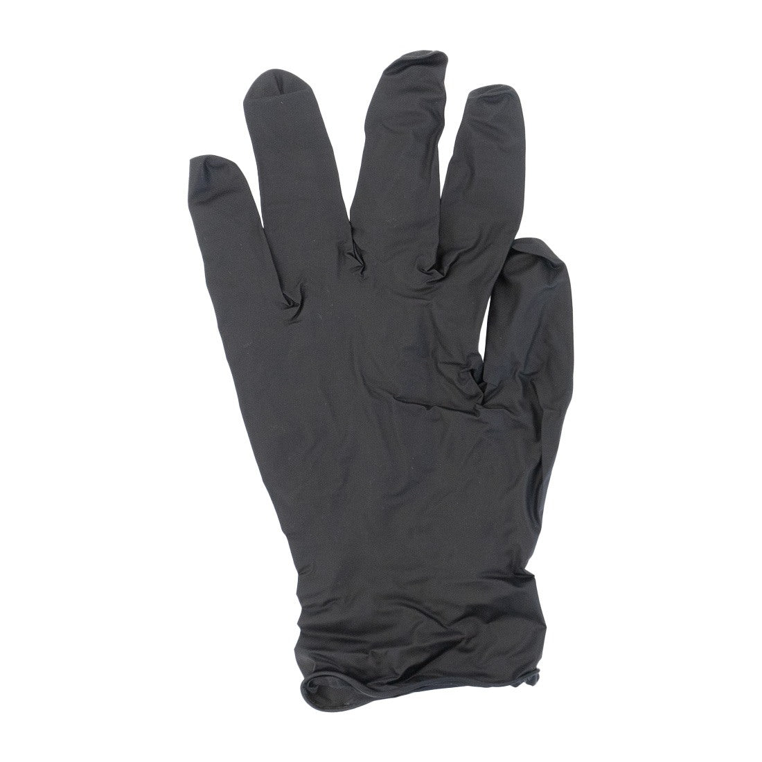 Tronex 9047 Nitrile Powder-Free Black Exam Glove Top View