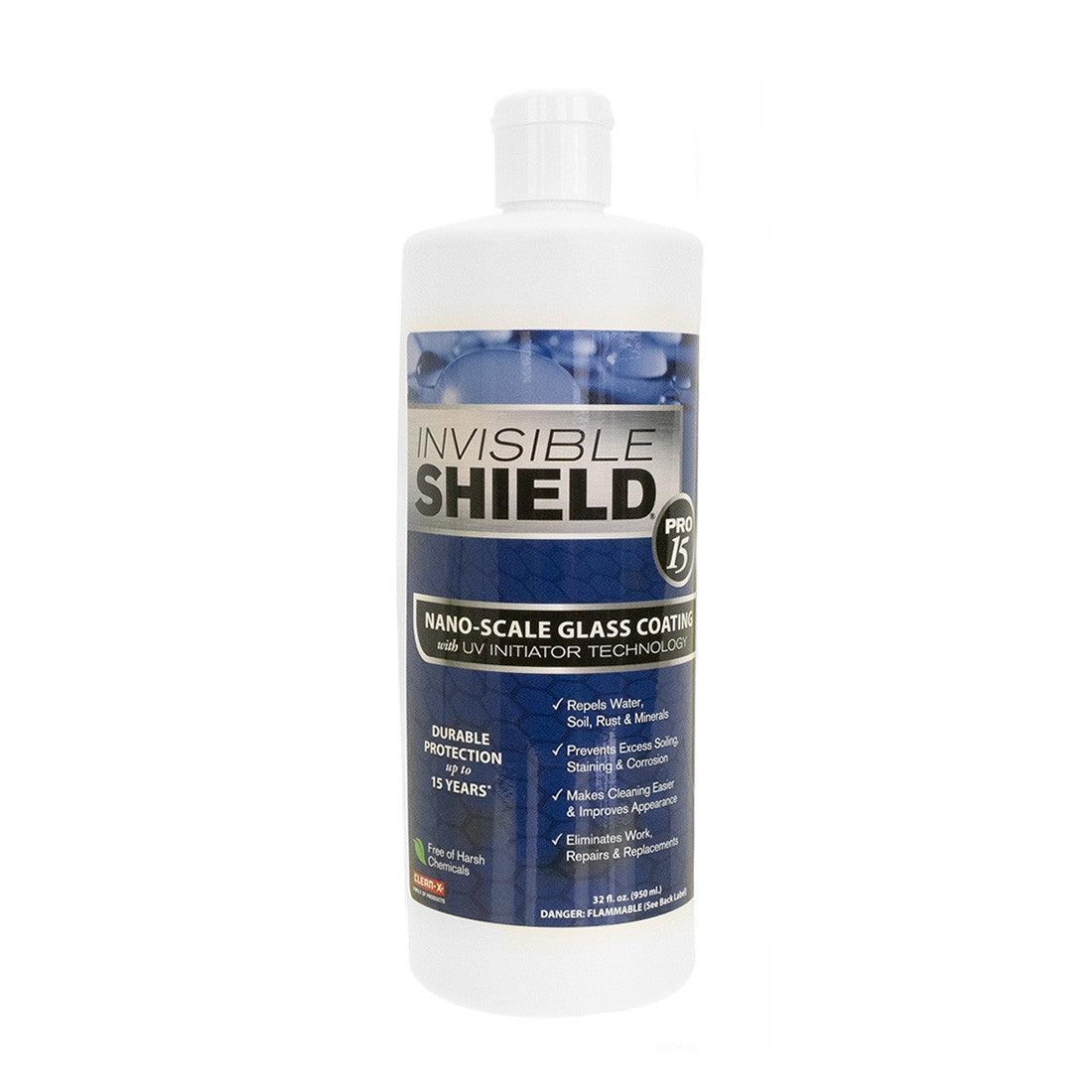 Clean-X Invisible Shield PRO 15 Glass and Surface Coating RTU - 32 oz Product View