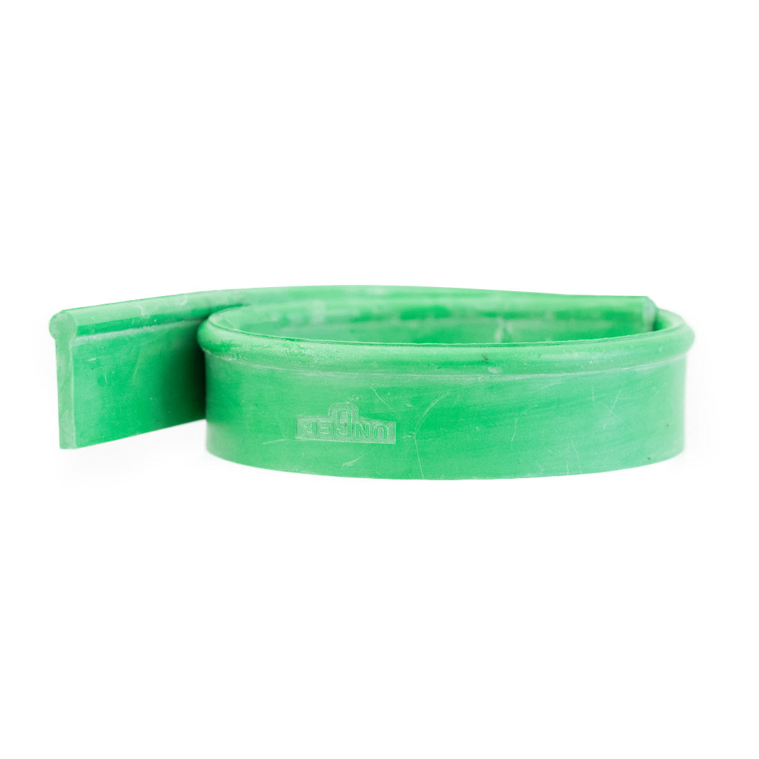 Unger Green Power Squeegee Rubber Rolled Up Front View