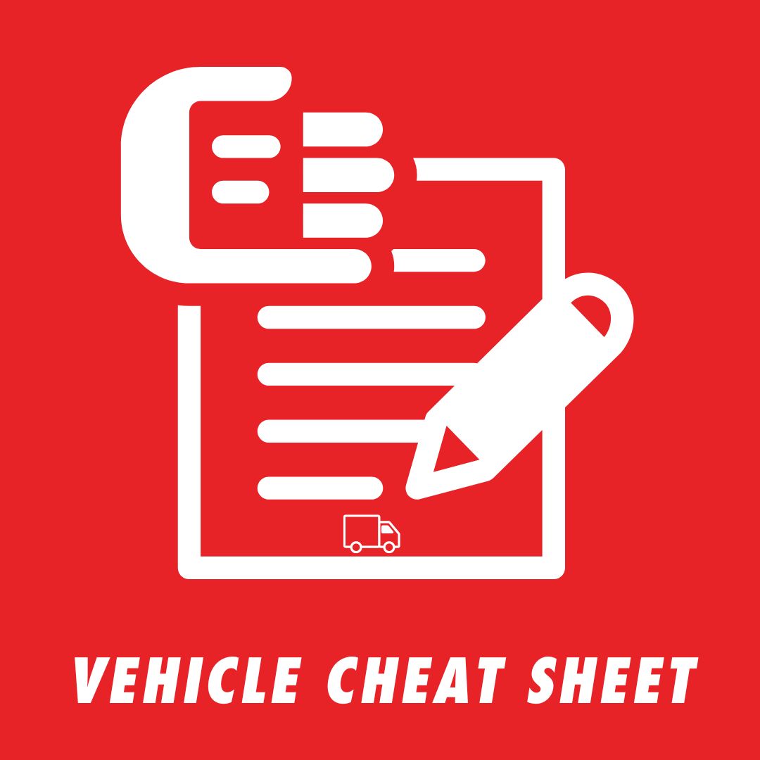 Vehicle Cheat Sheet Download Icon