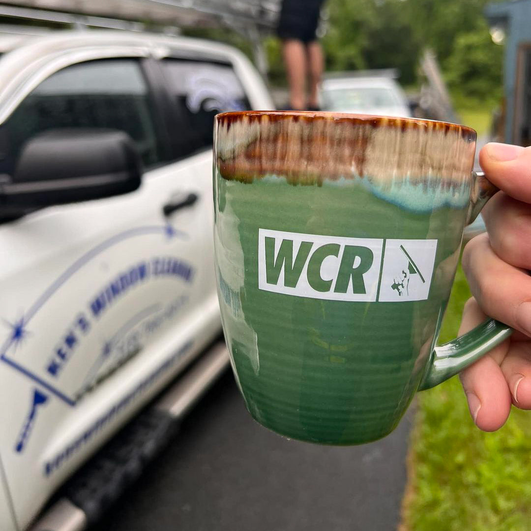 WCR Stoneware Mug In Use