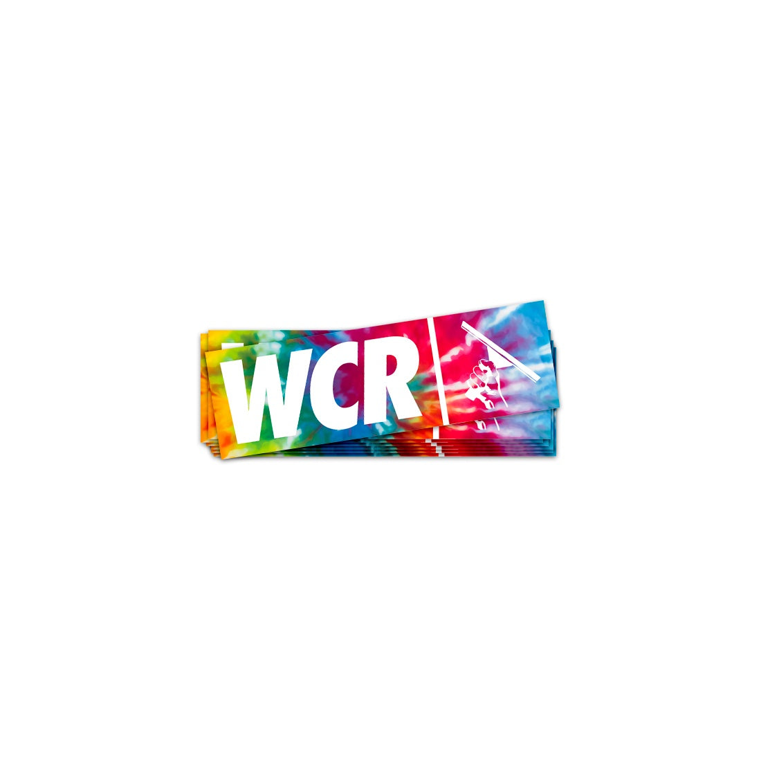 WCR Stickers Tie-Dye Stacked View