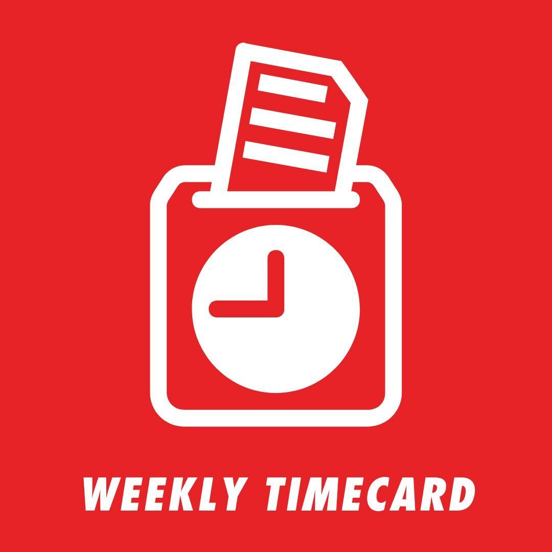 Weekly Time Card Download Icon