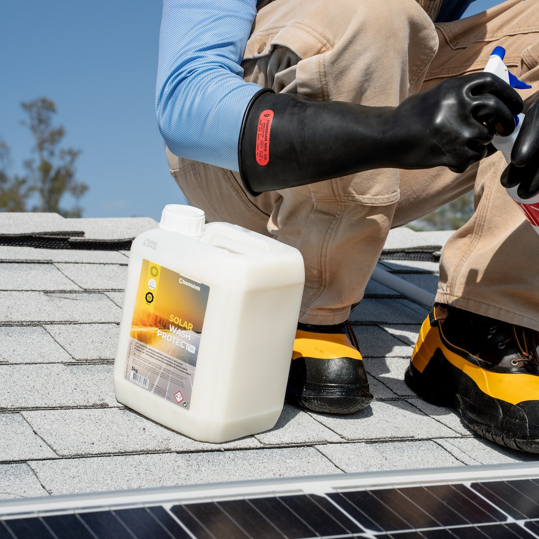 Pro Tools Water Fed Solar Panel Cleaning Solar Wash Protect