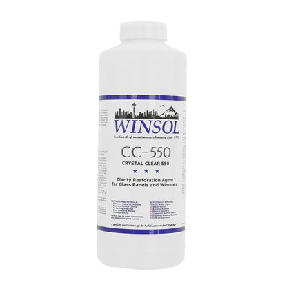 Winsol Crystal Clear 550 Glass Restorer Pint Front View