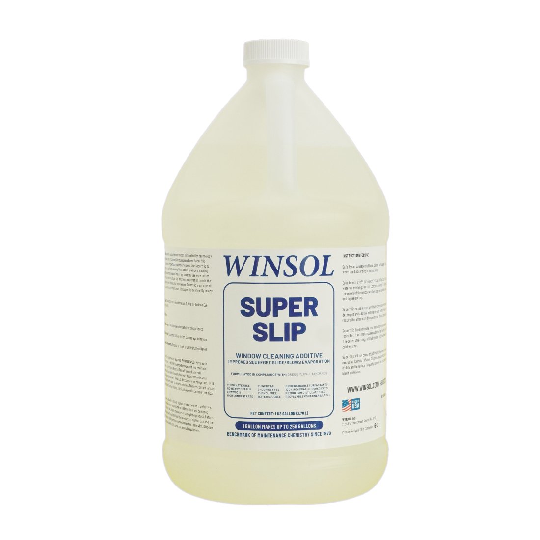 Winsol Super Slip Wetting Agent - 1 Gallon - Front View