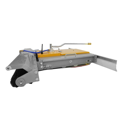 Side view of robotic solar panel cleaner.