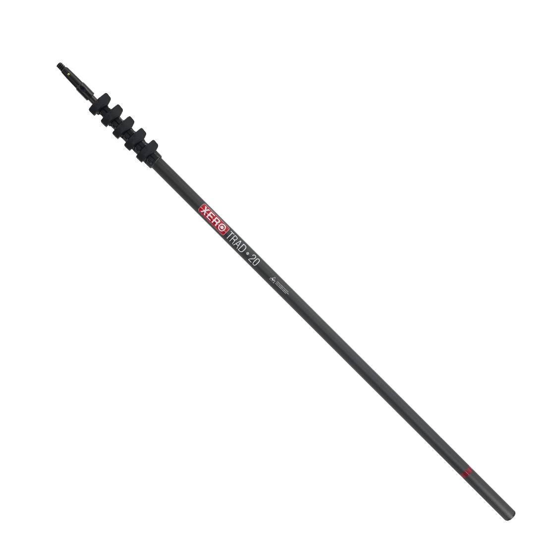 XERO Carbon Fiber Trad Pole 2.0 - Black - 20 Foot Ettore Tip View