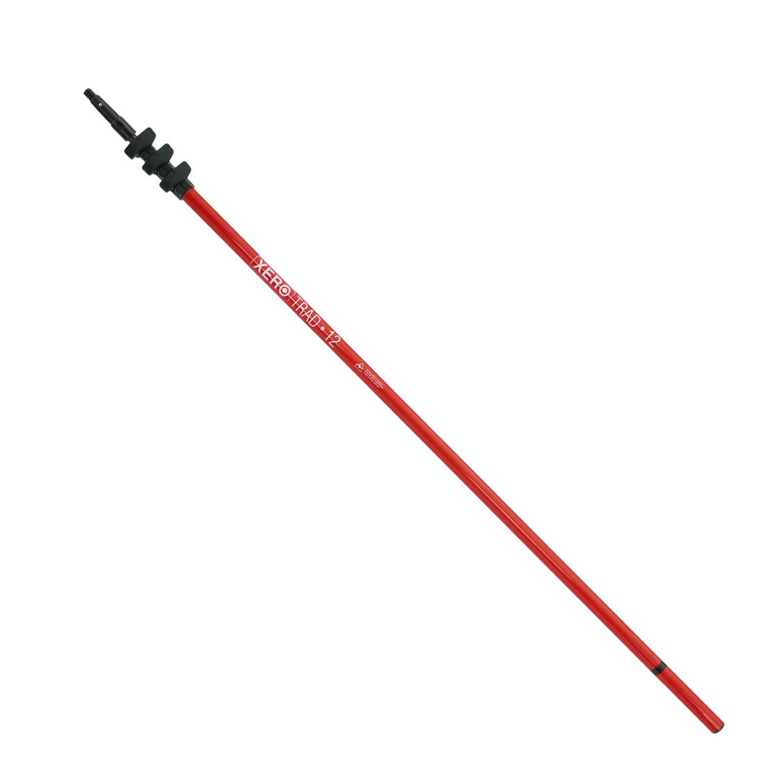 XERO Carbon Fiber Trad Pole 2.0 - Red Ettore Tip View