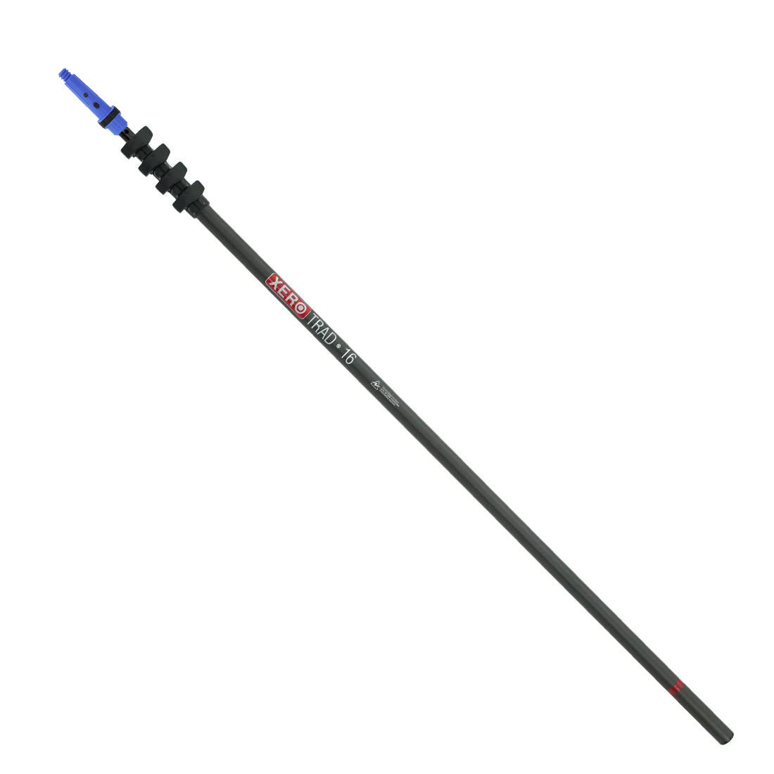 XERO Carbon Fiber Trad Pole 2.0 Blue Unger Tip Black 16 Foot View