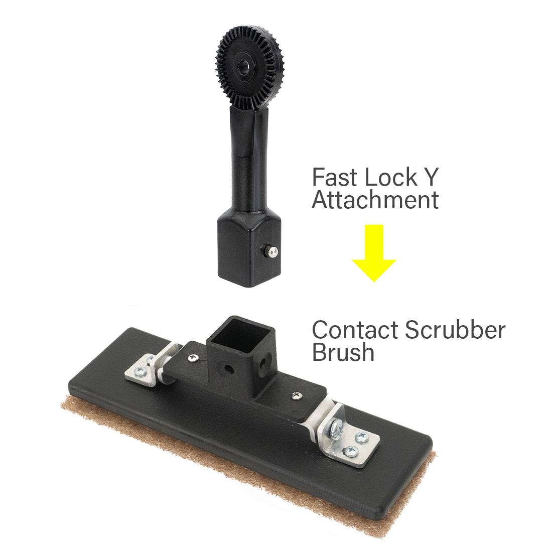 XERO Contact Scrubber Fast Lock Diagram