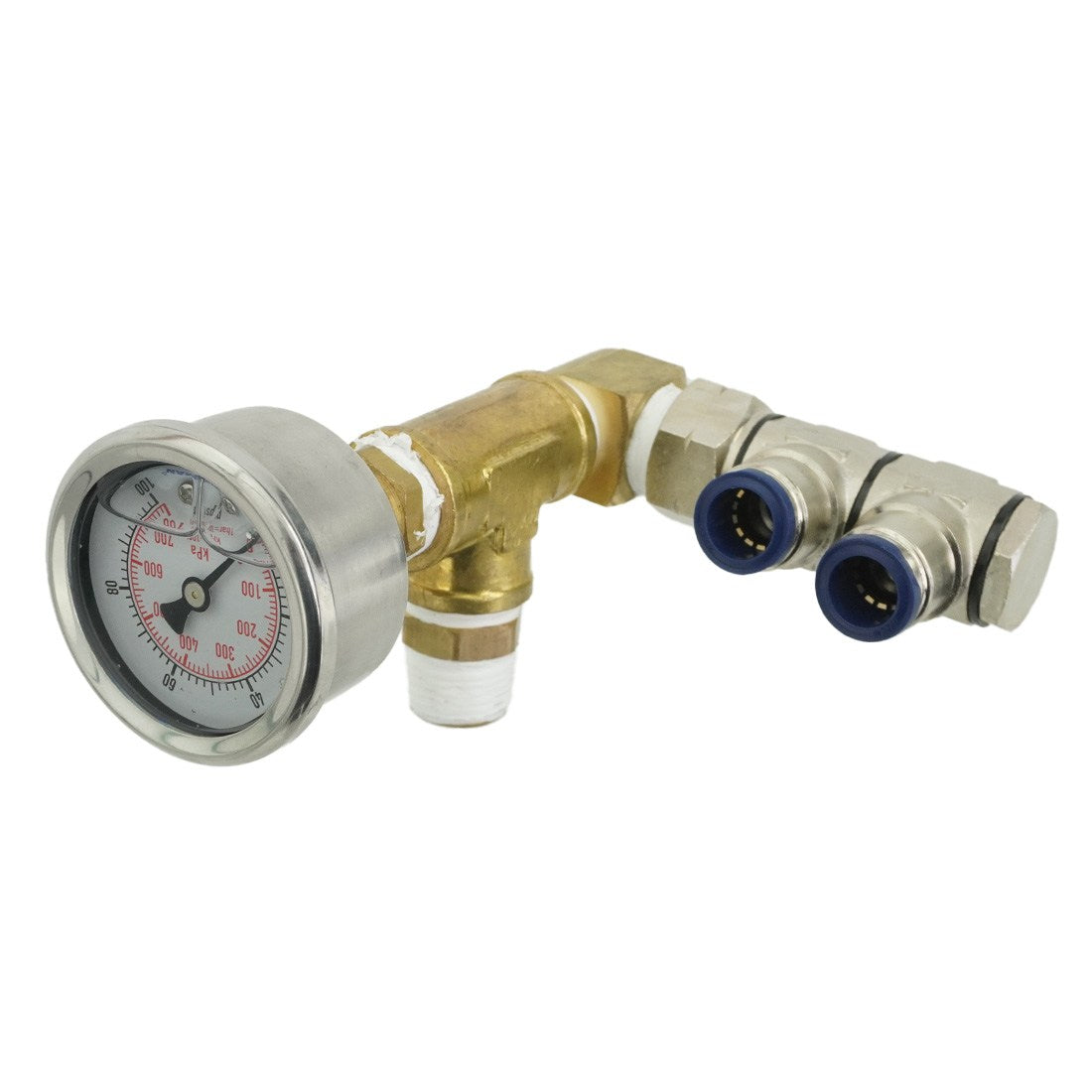 XERO Pure MAX Pressure Gauge Assembly Rignt Angle View