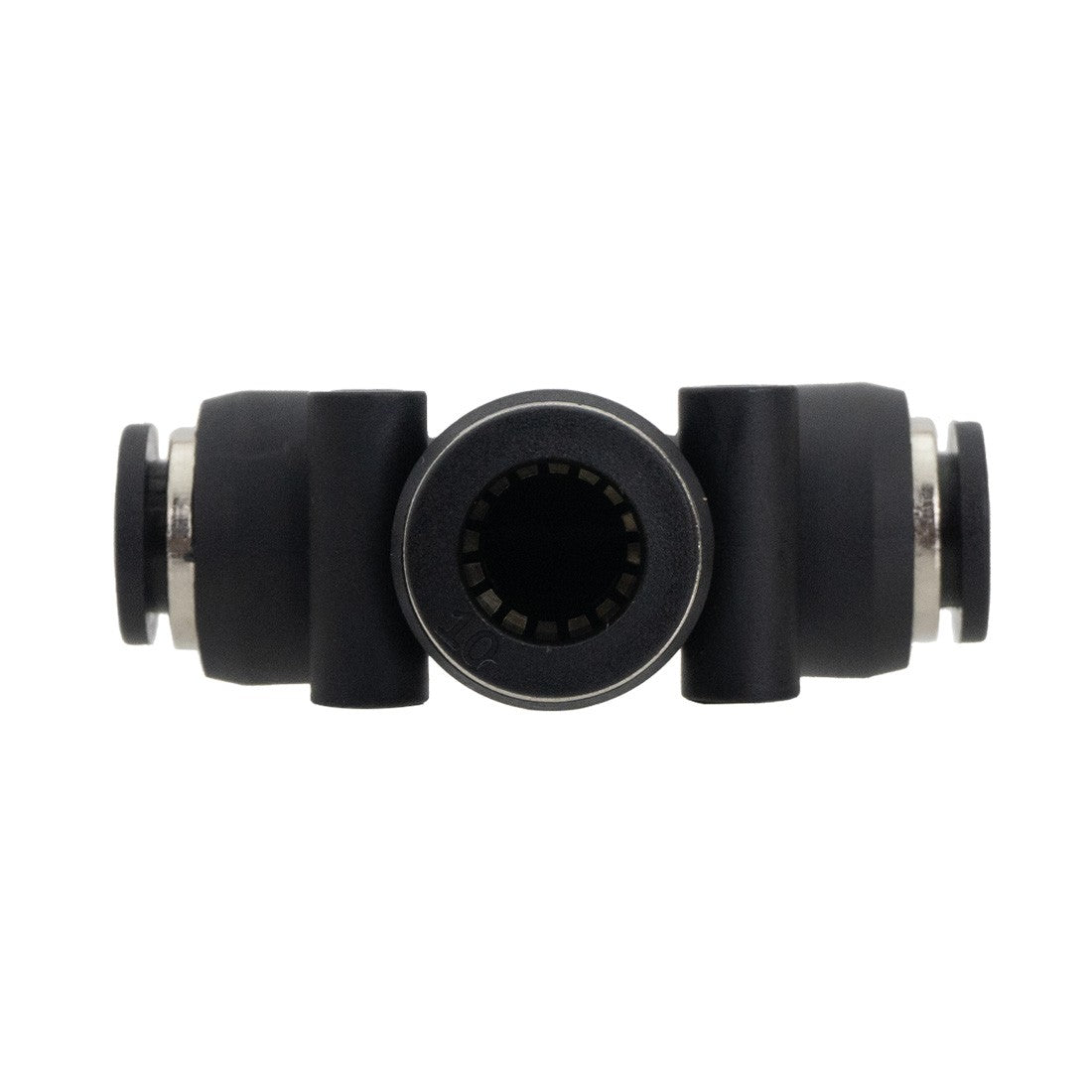 XERO Push to Fit Reducer T-Fitting - 10mm to 8mm Top View