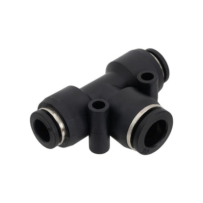 XERO Push to Fit Reducer T-Fitting - 10mm to 8mm Flat View