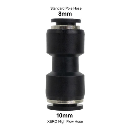 XERO Push to Fit Straight Reducer - 10 mm to 8 mm Spec View