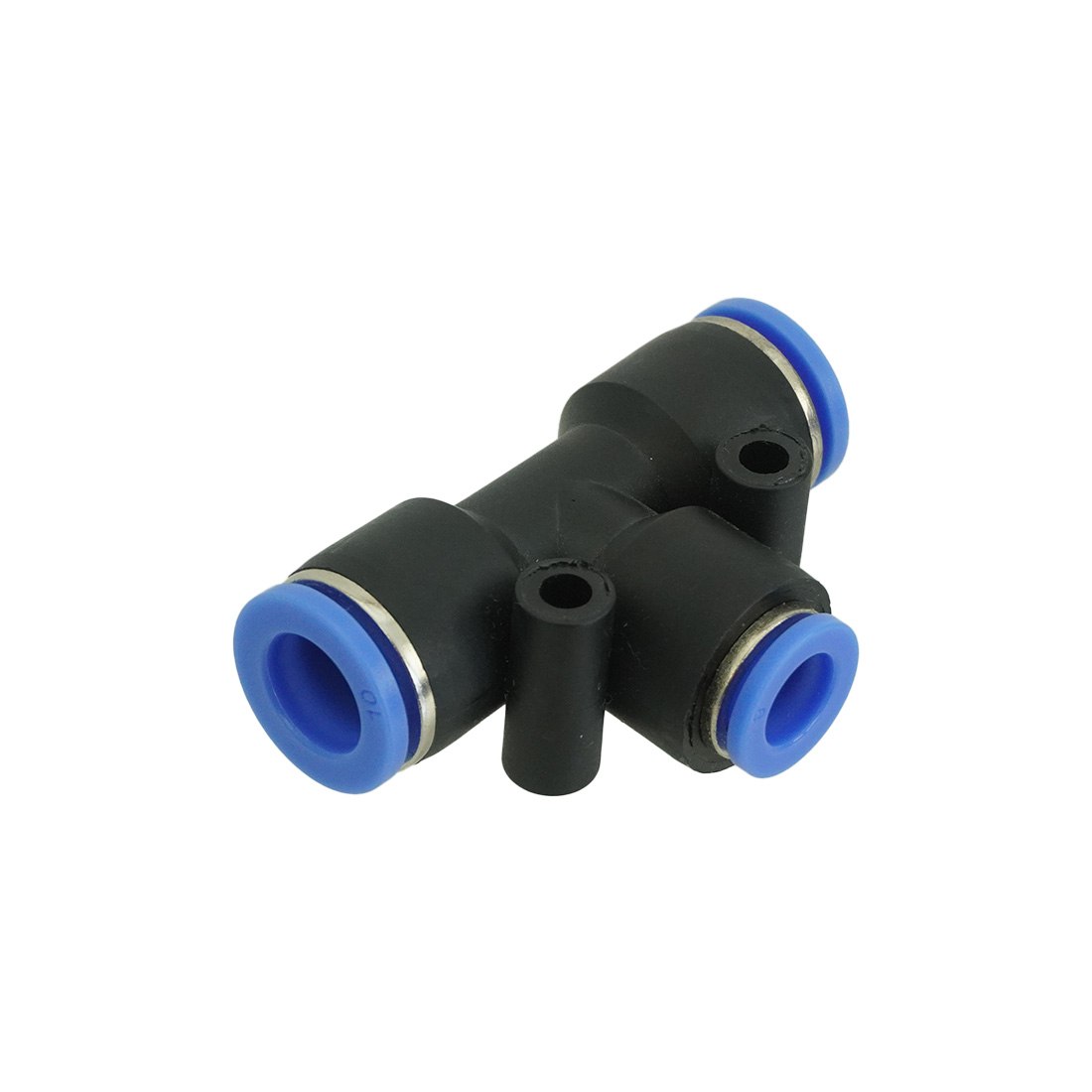 XERO Push to Fit Reducer T-Fitting Dual 10mm Flat View