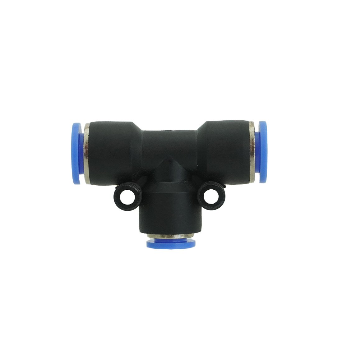 XERO Push to Fit Reducer T-Fitting Dual 10mm Front View