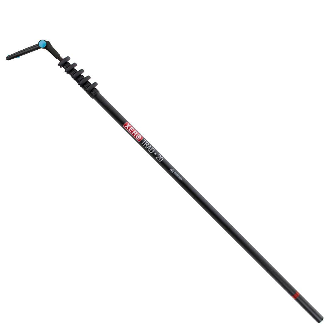 XERO Carbon Fiber Pole - Trad Pole 2.0 - Dr Angle Tip - Black - 20 Foot - Full View