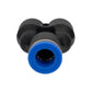 XERO Push to Fit Y-Fitting Reducer - 3/8 to 5/16 inch Top View