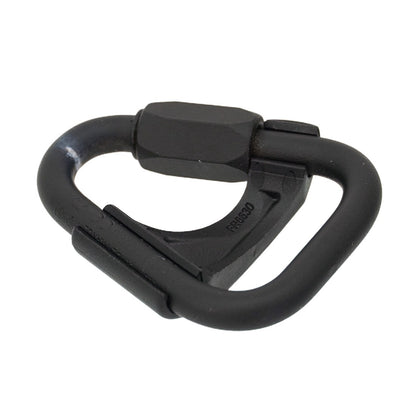 Petzl DELTA Connector Black with Positioning Bar - 3/4 View Facing Right View