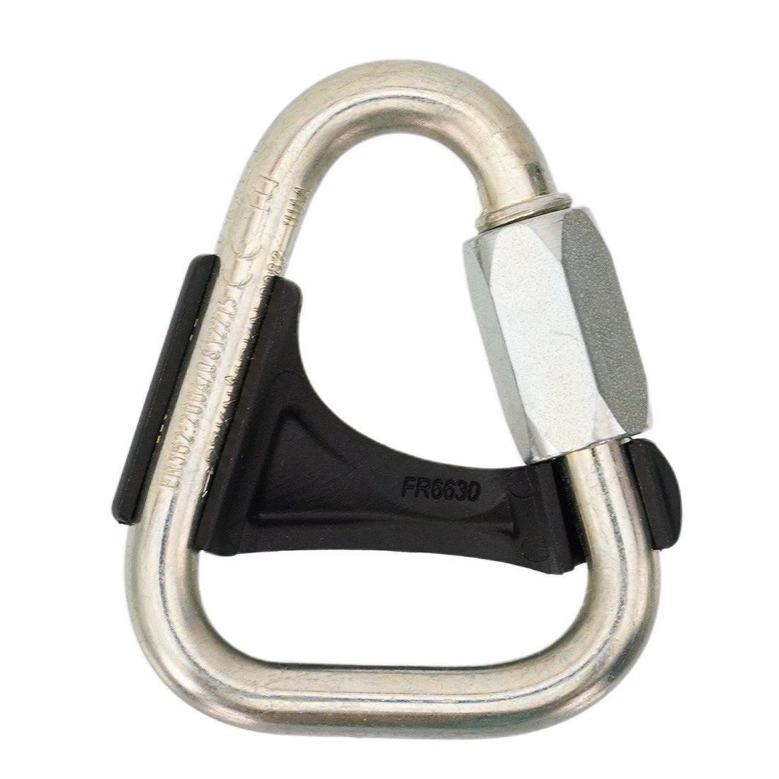 Petzl DELTA Connector Gray with Positioning Bar - Back View