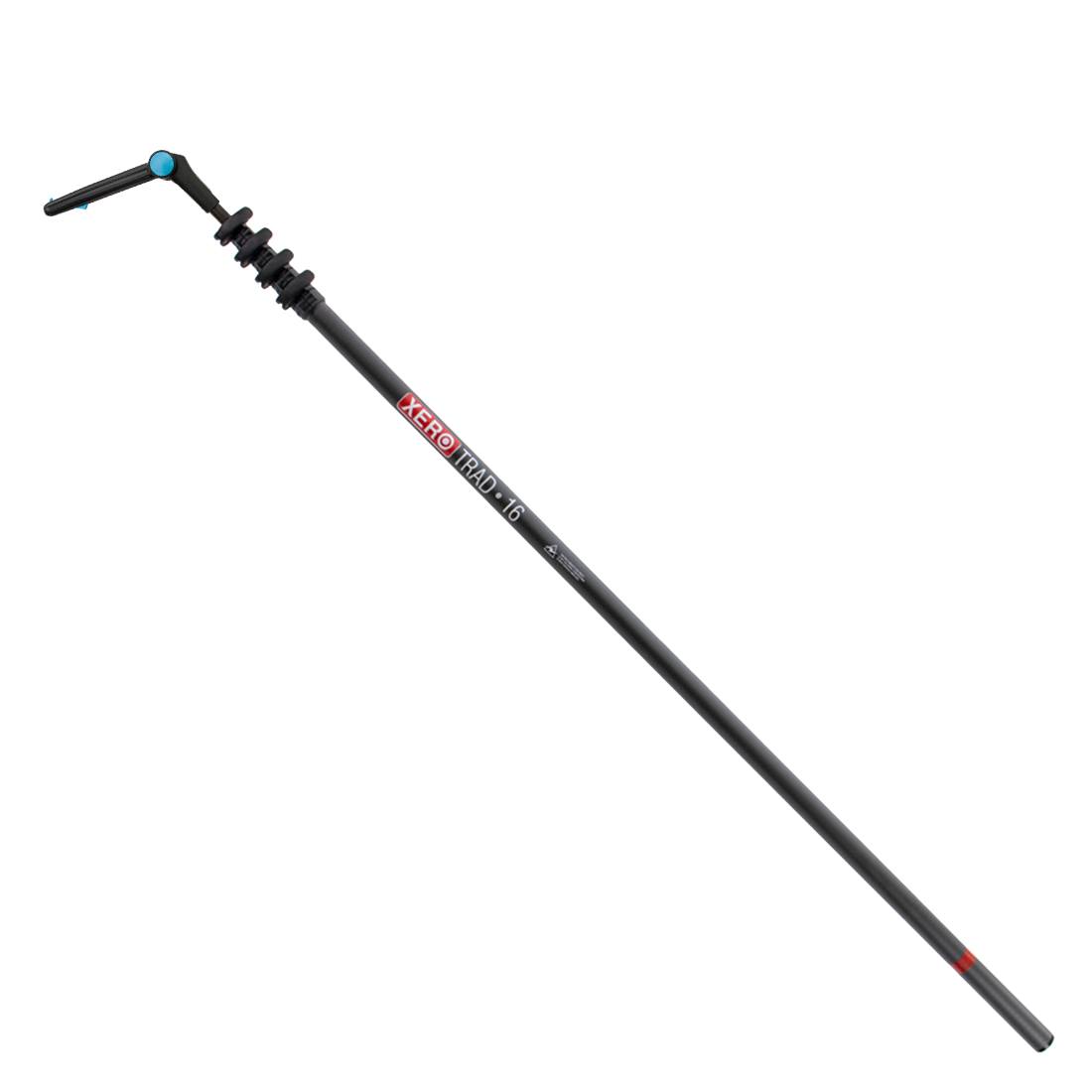 XERO Carbon Fiber Pole - Trad Pole 2.0 - Dr Angle Tip - Black - 16 Foot - Full View