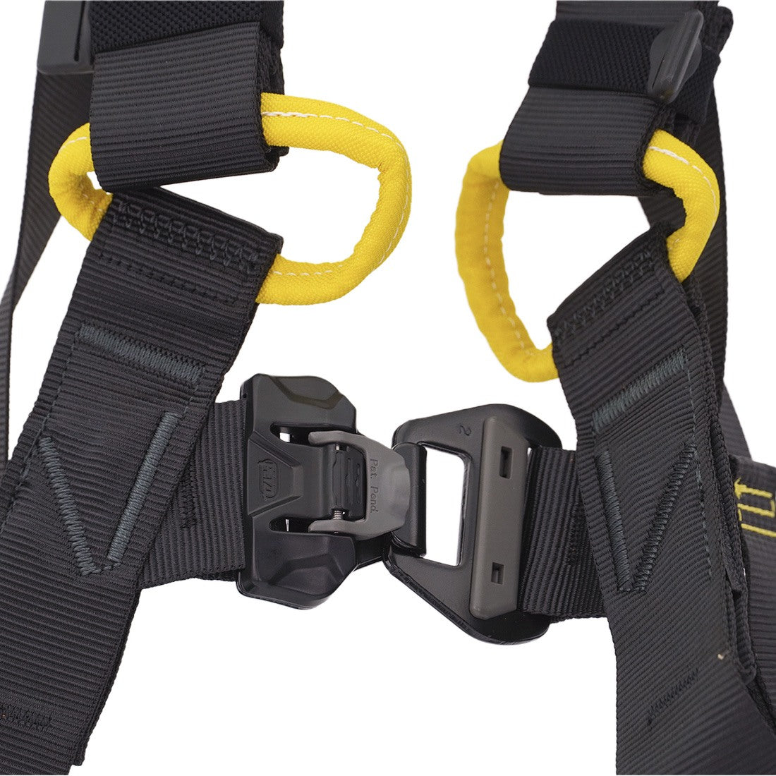 Petzl Newton Fast Harness Yellow/Black 1 - Buckle View
