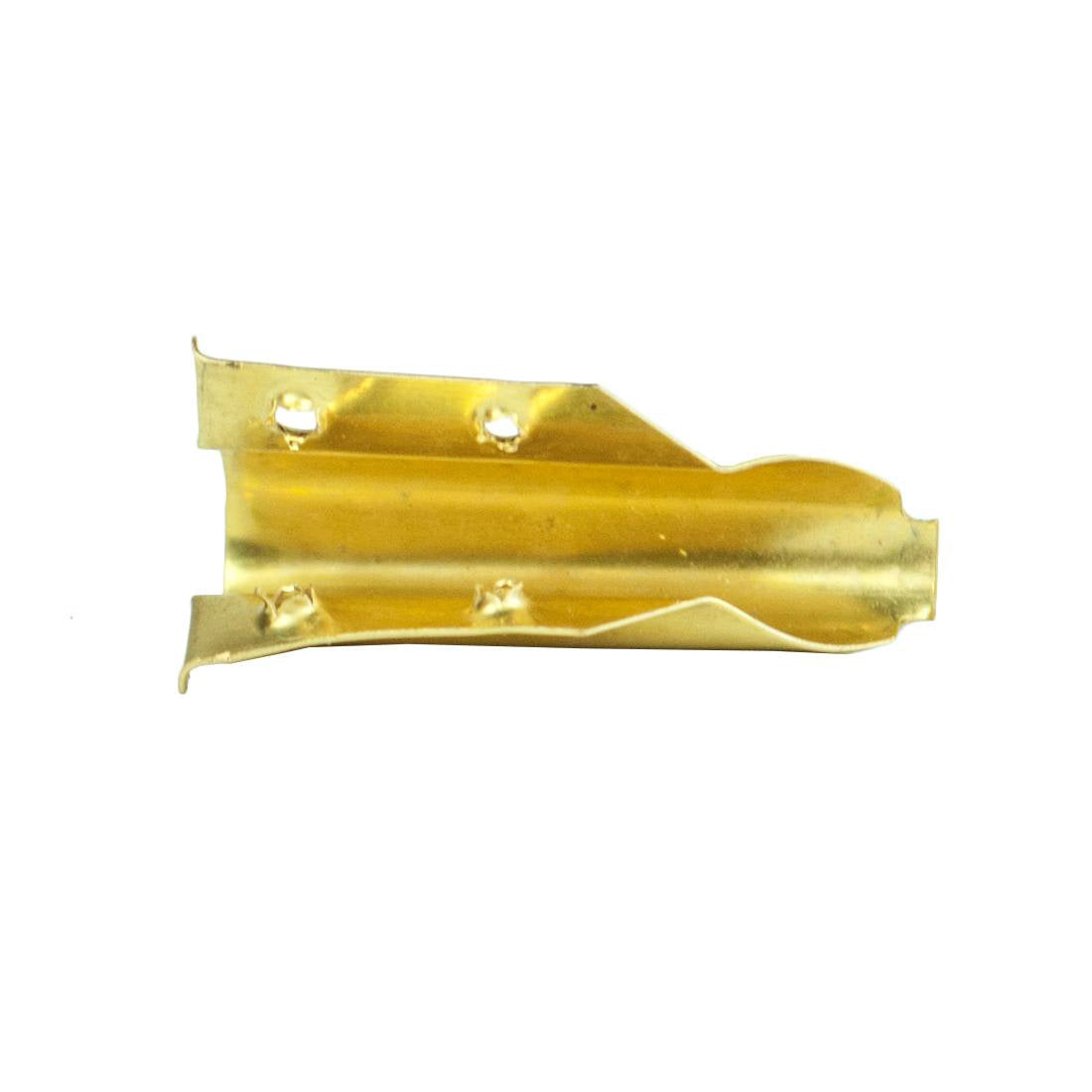 Ettore Brass Clips - Pack of Twelve - Single Clip Horizontal Bottom View