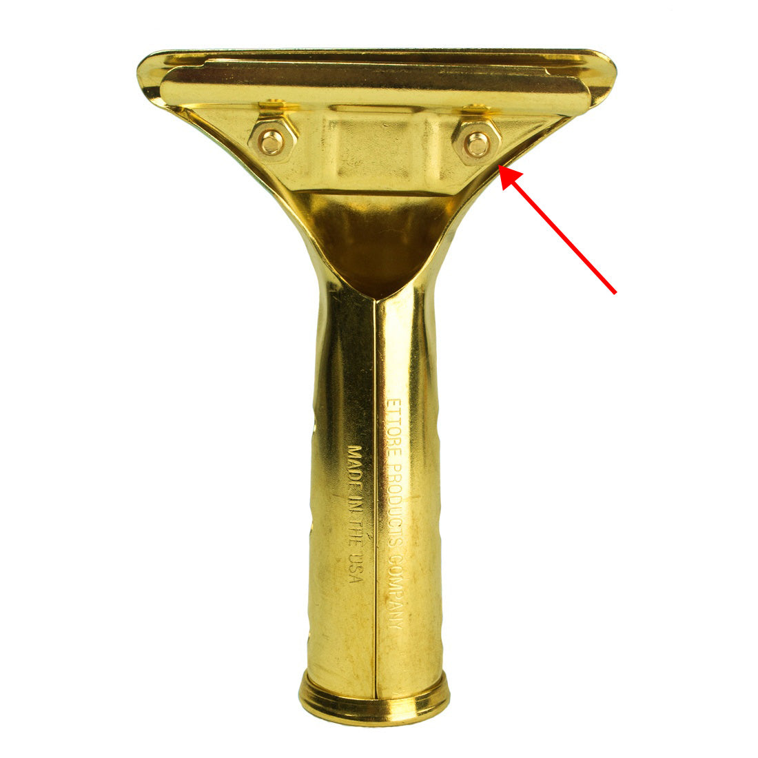Ettore Nut for Brass Handle Arrow View