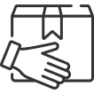 Shipping Icon - Hand Holding Box