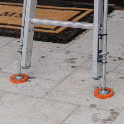 Xtenda-Leg Ladder Levelers - Rubber Feet  Action View
