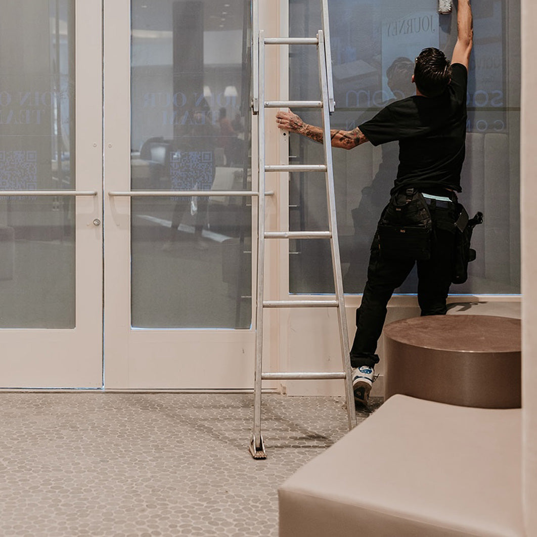 Metallic Ladder Safety Shoes - Set of Two Lifestyle View