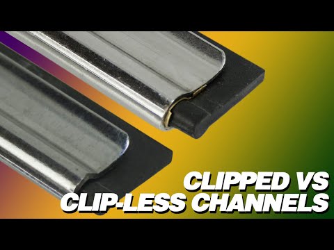 Ettore Master Squeegee Rubber Clipped vs Clipless Channels