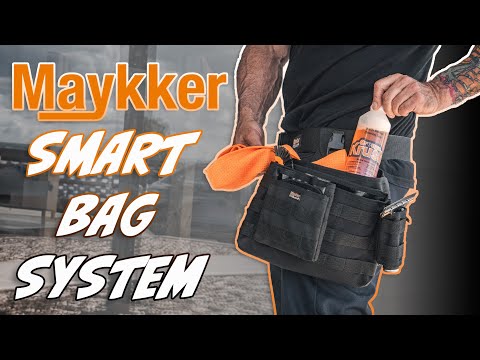 Maykker Smart Bag holding products around waist