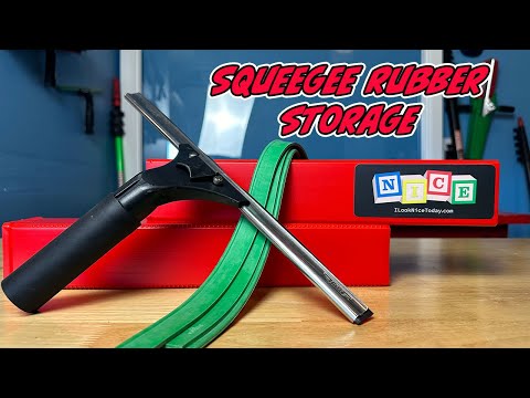 NICE Squeegee Rubber Container - Red Video