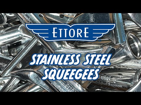 Video Thumbnail for Ettores Stainless Steel Squeegees